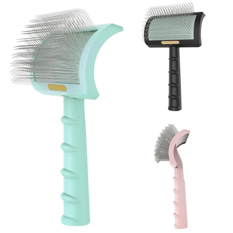 Long Pin Dog Slicker Brush Pet Brush for Long Haired Dogs Poodles Doodles Golden Doodle Brush for Grooming Removes Loose Fur
