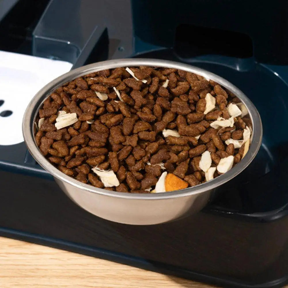 Automatic Feeder Cat Bowl Pets Water Dispenser Large Capacity Dogs Drinking Feeder 2 In 1 Non-Slip Pet Bowl Pet Feeding Supplies