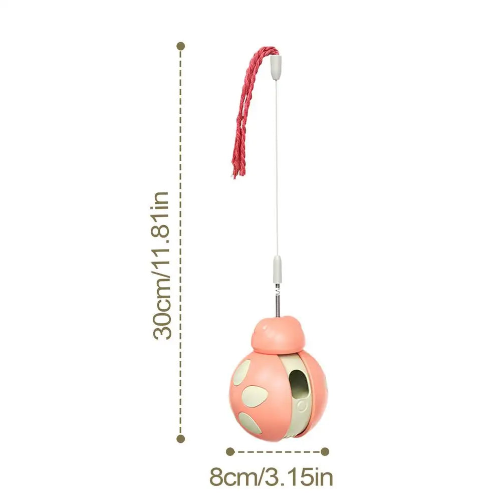 Interactive Toys For Indoor Cats Indoor Cat Teaser Toy Interactive Wobble Ball Slow-Feeding Treat Dispensing Pet Cat Exercise