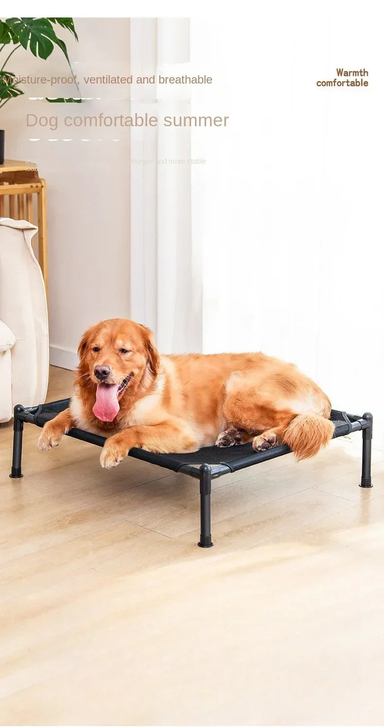 Elevated Pet Bed Dog Cat Folding Pet Camping Bed Cat Dog House Portable Removable Washable Four Seasons Cats Kennel Puppy Beds