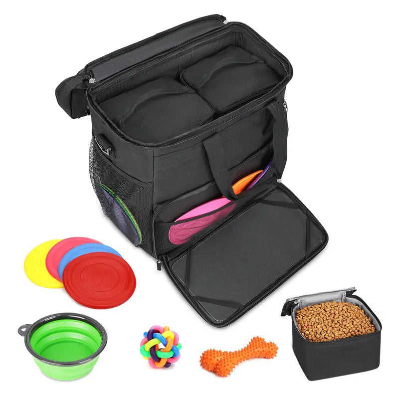 Cross-border Dog Bag Pet Travel Box Portable Food Storage Bucket Outdoor Cat and Dog Supplies Can Be Stored Bag Snack Bag
