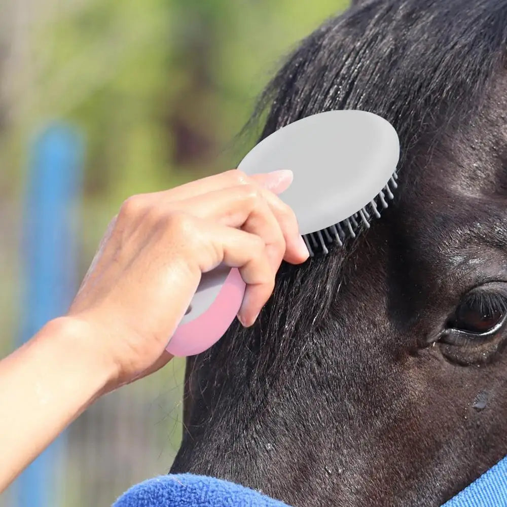 Horse Hair Comb Multipurpose Cleaning Massage Comfortable Horse Grooming Brush for Cats Dogs Long Haired Pets Horse Massage Comb