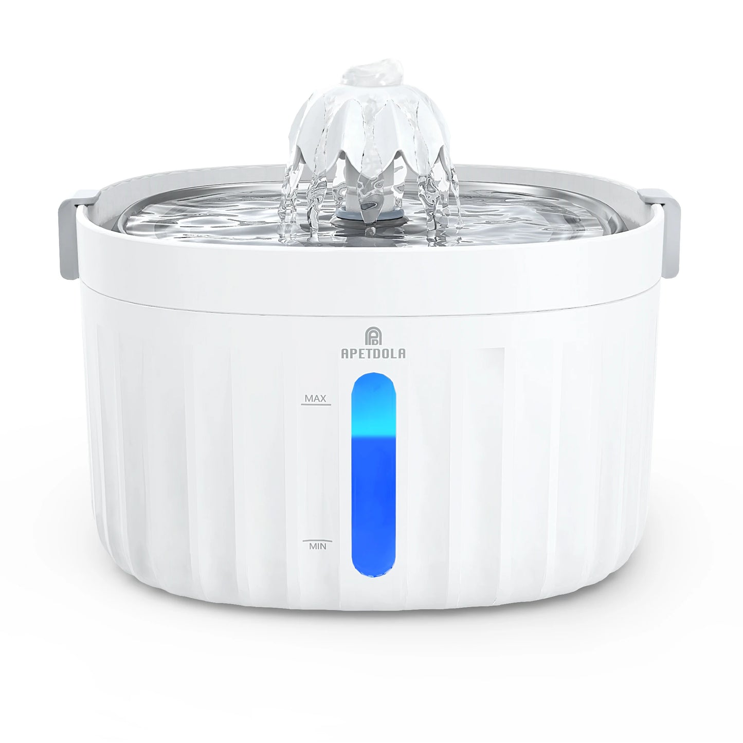 APETDOLA Cat Water Fountain Automatic Pet Water Dispenser for Cats Dogs with Stainless Steel Tray 6-level Filtering System fp10