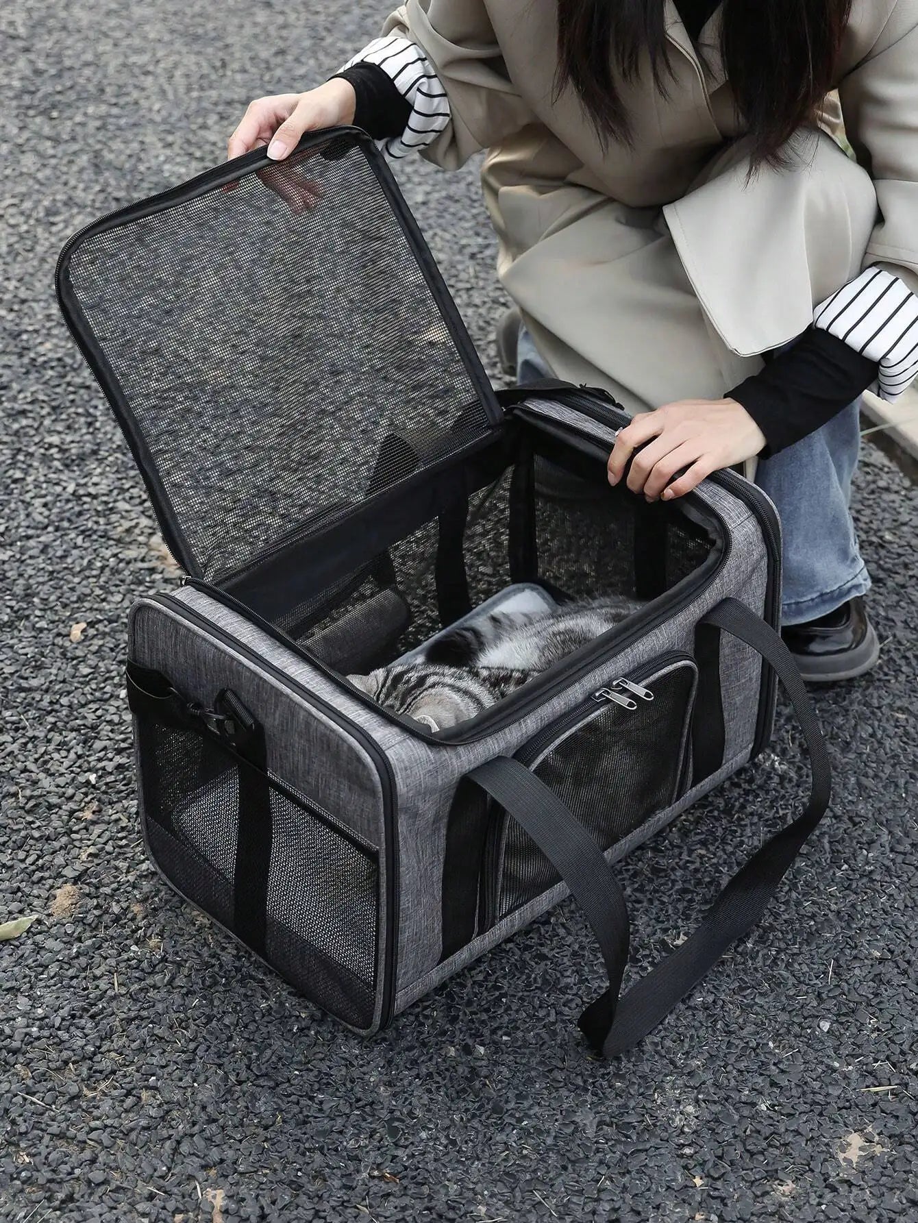 Pet Transport Bag, Suitable For Small Cats And Dogs Pet Travel Carrying Bag, Pet Out Bag, Cat Bag, Dog Bag