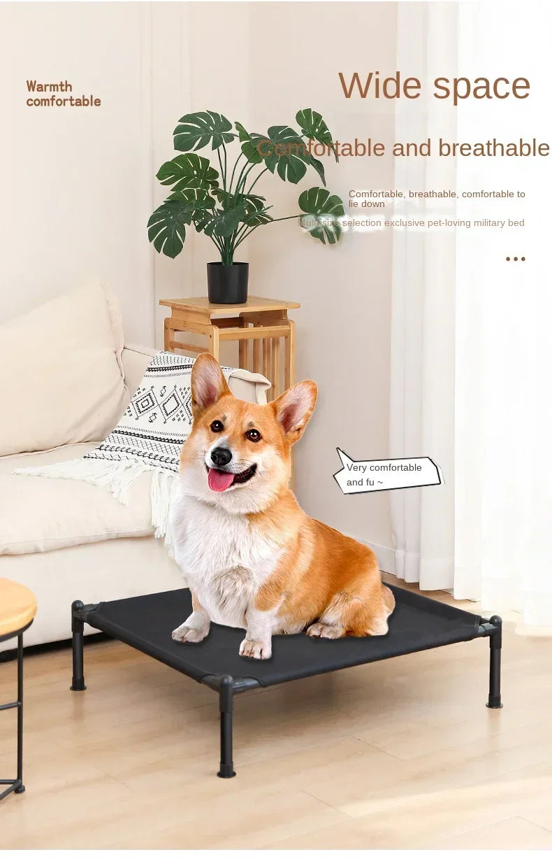 Elevated Pet Bed Dog Cat Folding Pet Camping Bed Cat Dog House Portable Removable Washable Four Seasons Cats Kennel Puppy Beds