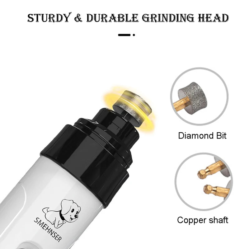 Rechargeable Electric Dog Nail Clippers, Quiet USB Charging, Cat Paws, Nail Grooming, Nail Grinder, Trimmer, Pet Tools