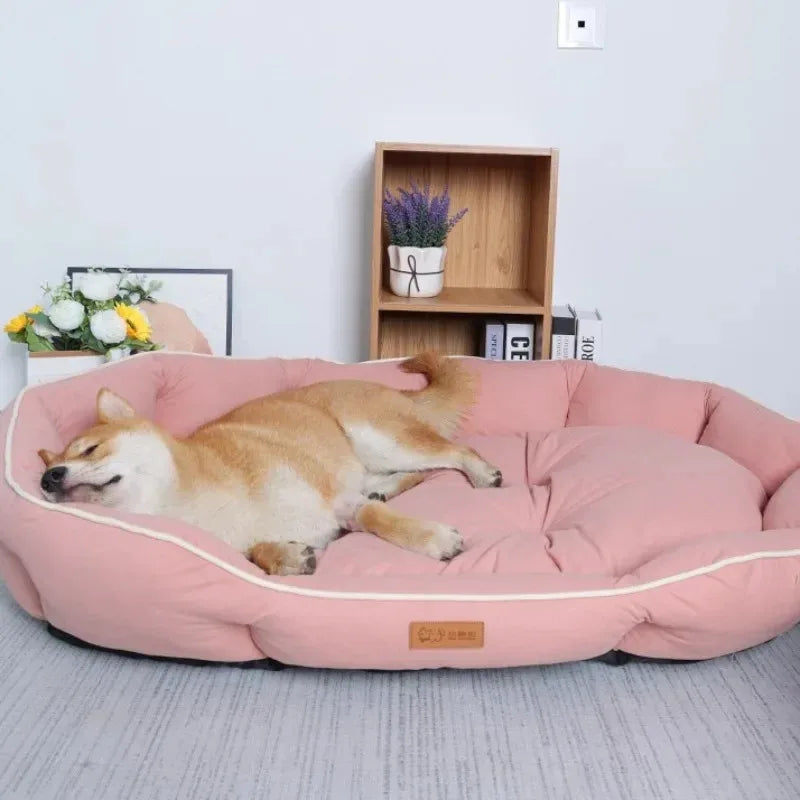 Pet Beds for Dogs Home Dog Bed Large Dog Kennel Accessories Washable Big Bedd Supplies Plush Mat Accessoires Underpad Bedding