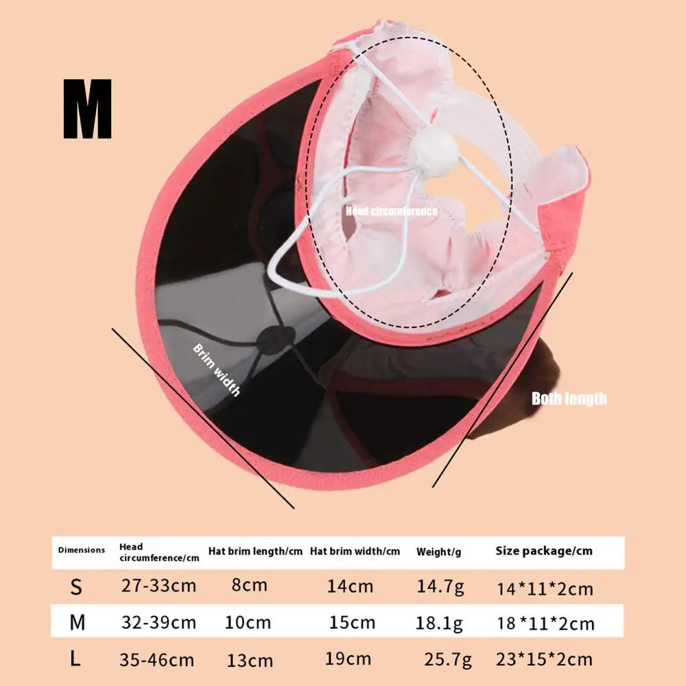 Dog Sun Visor Hat Kitten Outdoor Caps Pet Sun Protection Caps Adjustable Travel Sport Hat Visor Sunbonnet Outfit For Small Puppy