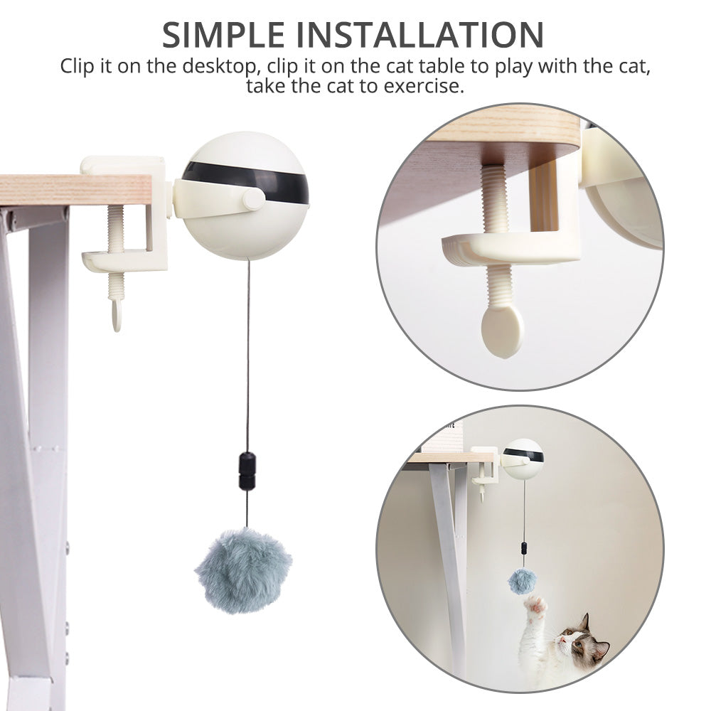 Electric Automatic Lifting Cat Ball Toy Interactive Puzzle Smart Pet Cat Ball Teaser Toys Pet Supply Lifting Balls Electric