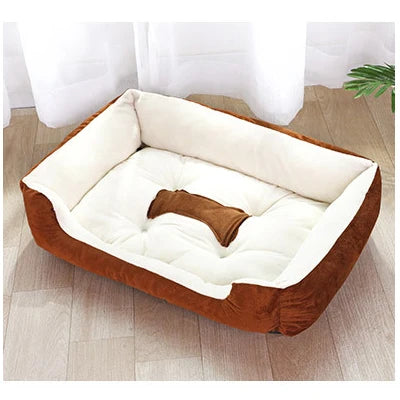 Bone Pet Bed Warm Cat And Dog Mattresses Rectangle Dog Bed Sleeping Bag Soft Washable Kennel For Small Medium Large Dog Cat