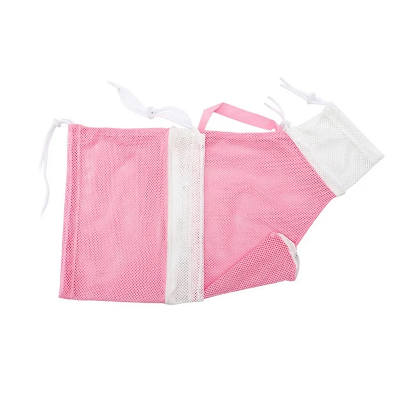 Mesh Pet Bath Bag Cats Grooming Washing Bags No Scratching Adjustable Cat Supplies Bath Clean Bag Pet Nail Trimming Bags