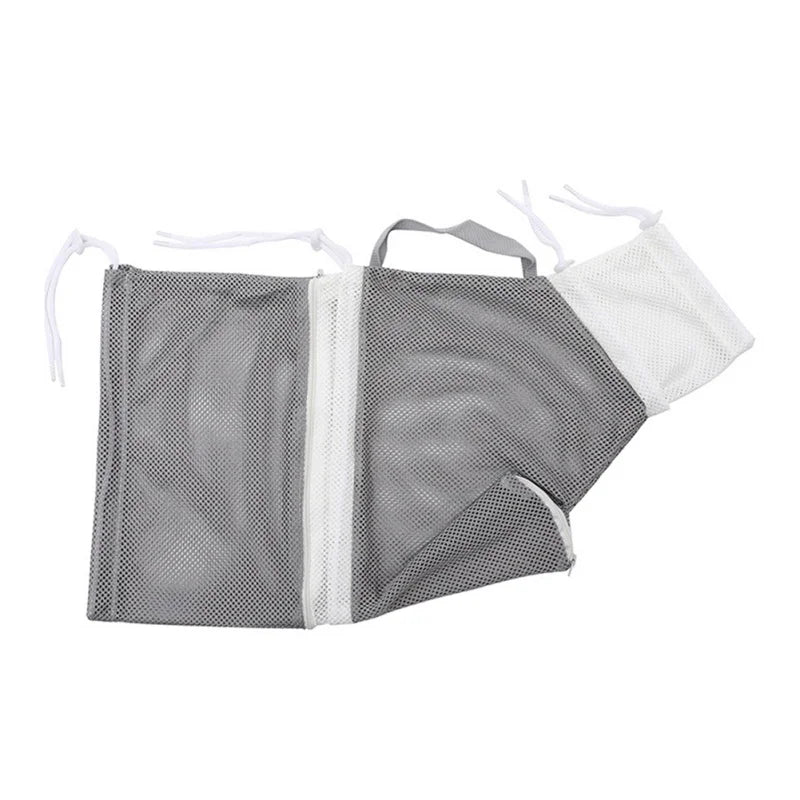 Mesh Pet Bath Bag Cats Grooming Washing Bags No Scratching Adjustable Cat Supplies Bath Clean Bag Pet Nail Trimming Bags