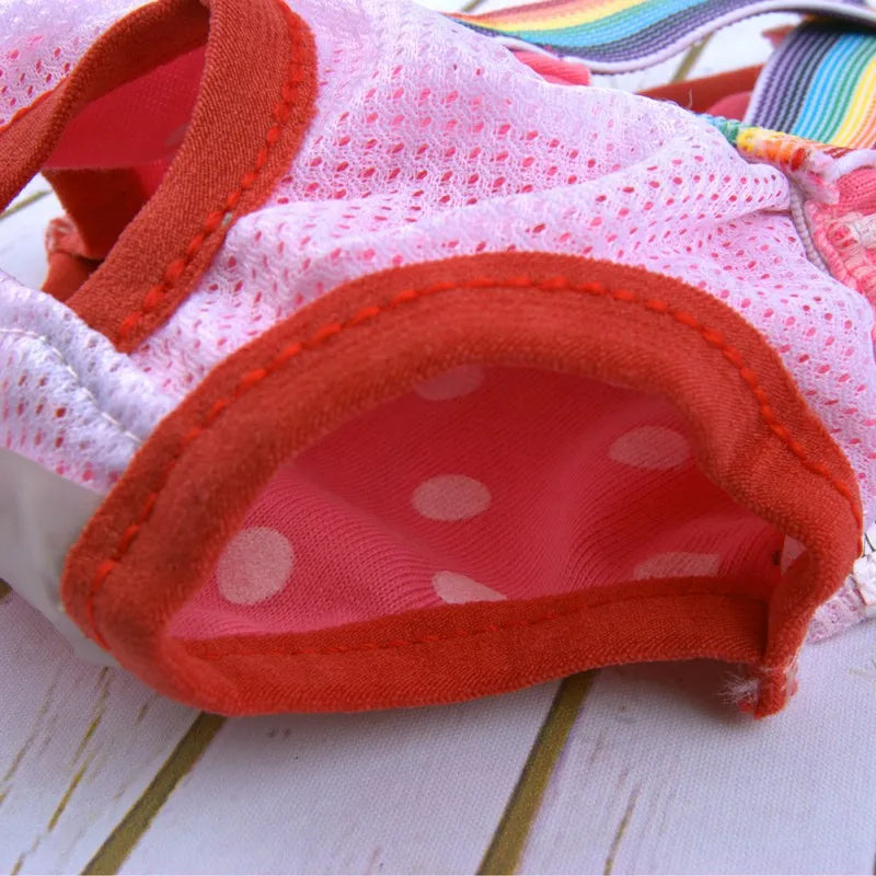Pet Dog Shorts Diaper Sanitary Physiological Pants Washable Dog Panties Menstruation Dot Print Underwear Briefs for Girl Dogs