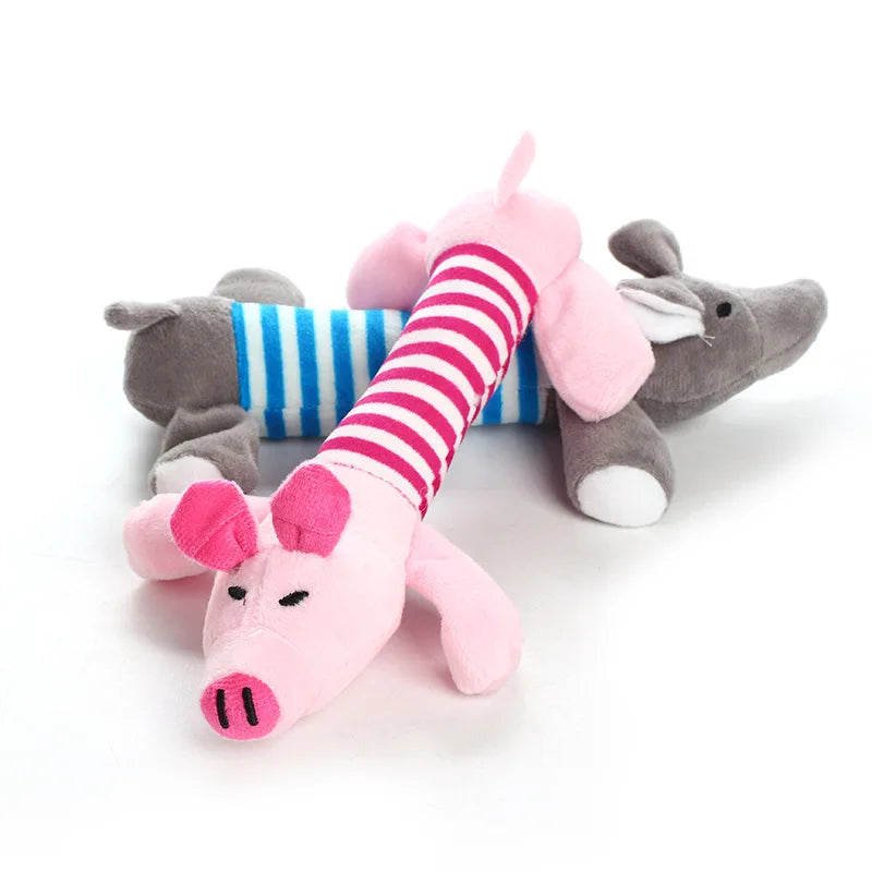 Pet Dog Cat Toy Teddy Blonde Sound Cute Funny Fleece Durability Chew Molar Toy Teething and Bite Resistant Products