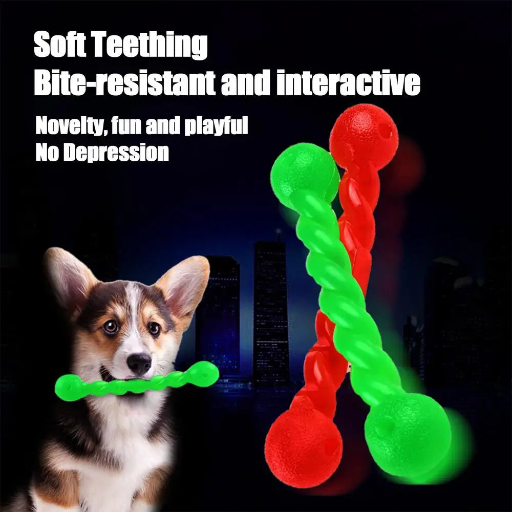 Dog Teething Chew Toys Bone Soft Chew Toys Dog Toys Dog Teething Toys Stress Relief Interactive Fun Mental Enrichment For Pet