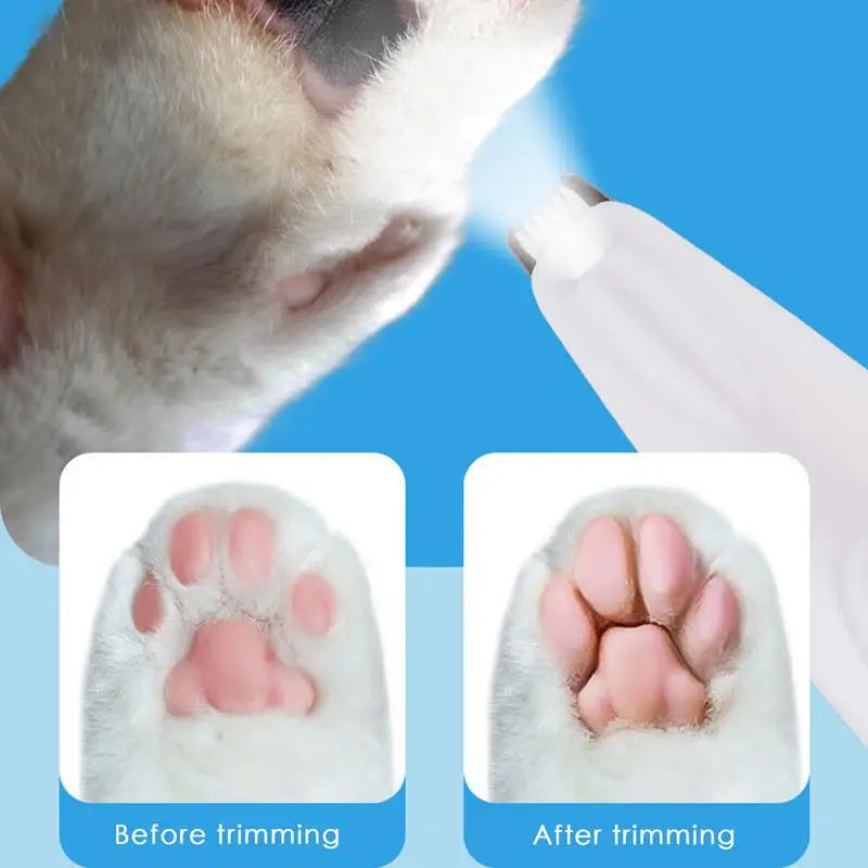 Dog Paw Trimmer with LED Light Fully Waterproof Pet Hair Trimmer with LED Display Dog Clippers for Grooming Daily supplies