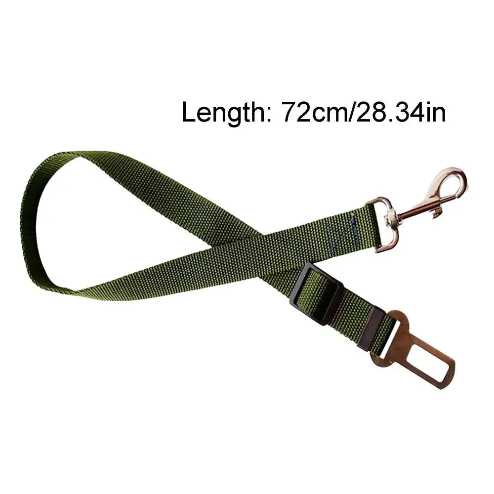 Dog Auto Car Safety Belts Pet Car Harness Adjustable Strap Buckle Clip Seatbelt Easy Control Vehicle Seat Belt Attachment