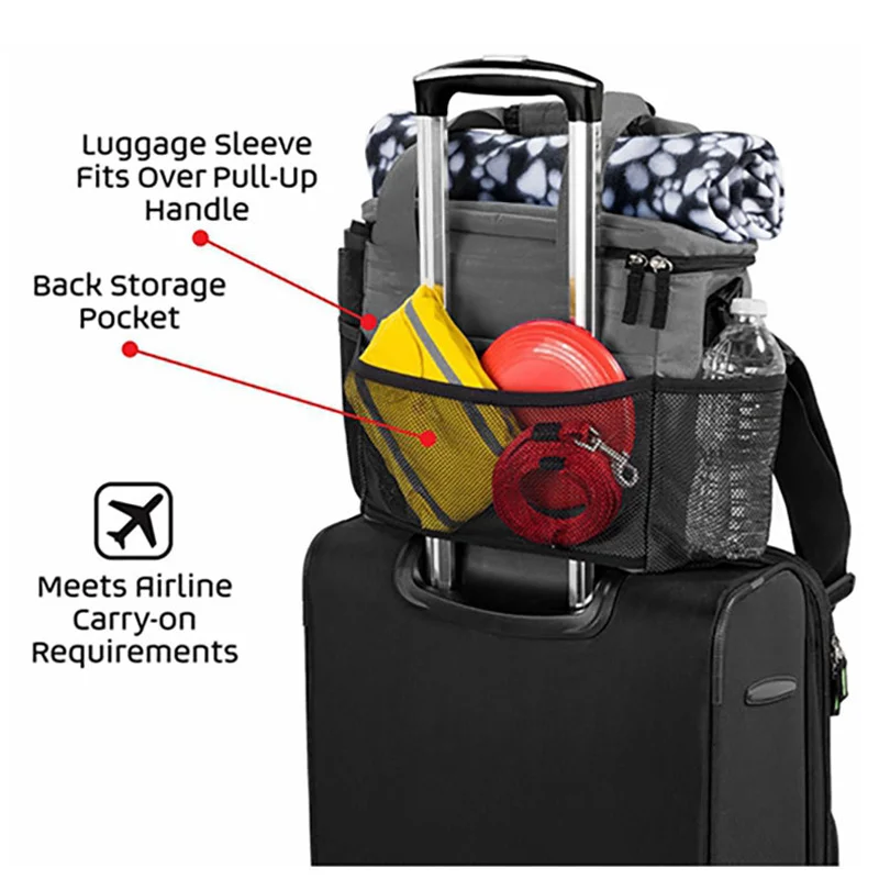 1pcs Outdoor Dog Travel Bag Pet Travel Set Organizer Multi-functional dog training bag dog cat training accessories