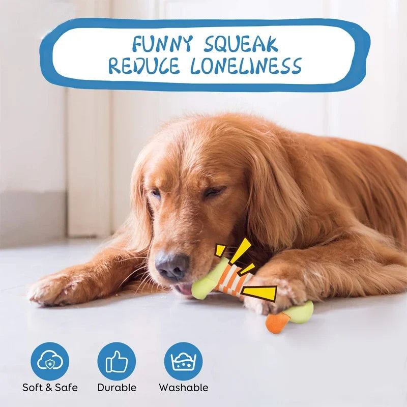 Pet Dog Cat Toy Teddy Blonde Sound Cute Funny Fleece Durability Chew Molar Toy Teething and Bite Resistant Products