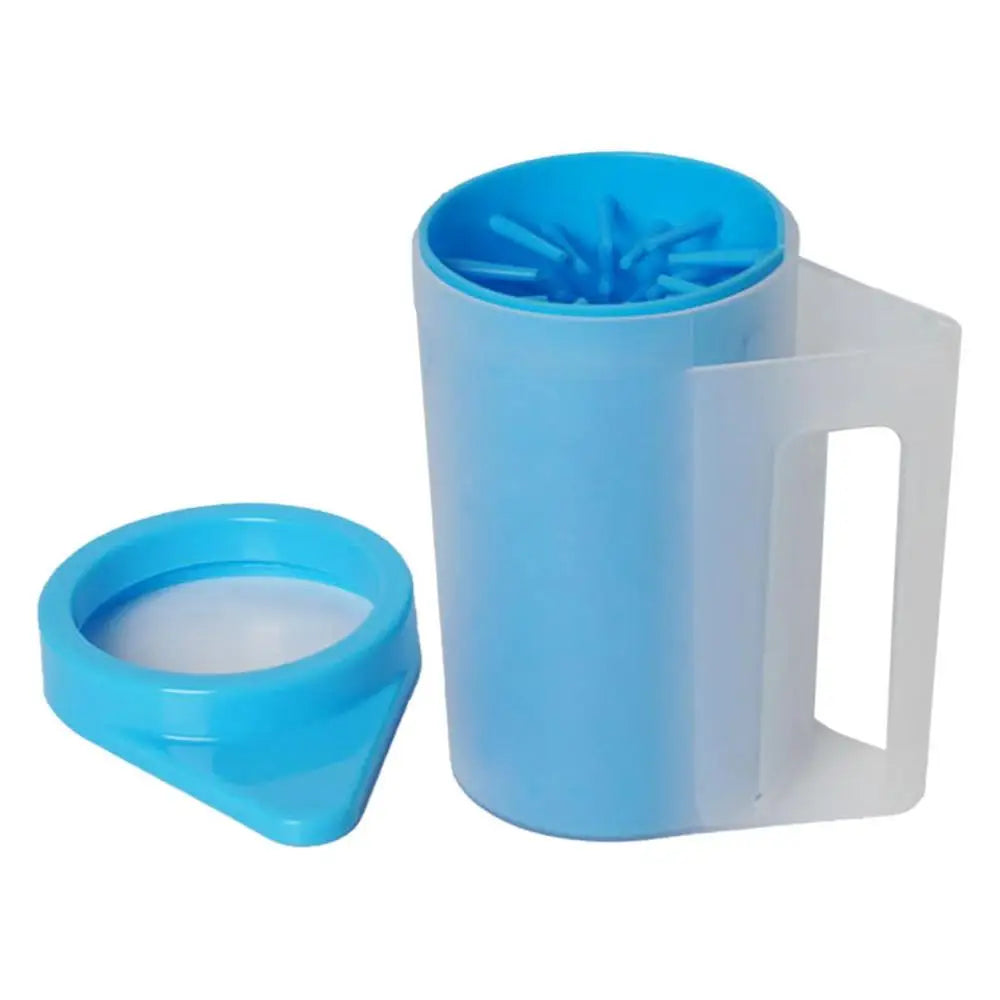 Dog Paw Cleaner Silicone Dog Paw Cleaner Cup With Cleaning Brush Portable Detachable Pet Cleaning Brush Cup Pet Food Cleaning