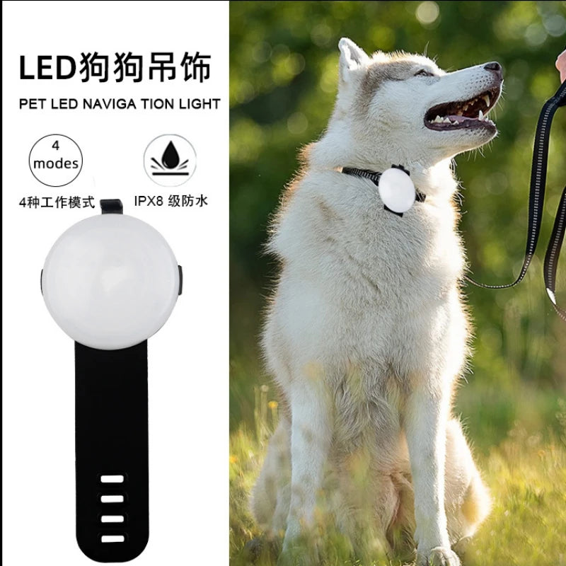 Led Dog Collar Pendant Rechargeable Pet Usb Luminous Collar Pendant Pet Flash Light Leash Accessories Safety Dog Necklace