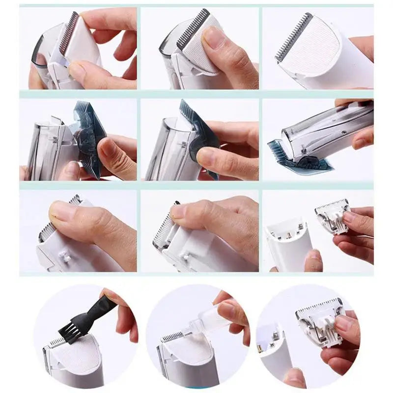 Dog Shaver Clipper 3-speed Cordless Pet Hair Clipper With Suction USB Vacuum Electric Dog Hair Trimmer Low Noise 1500mAh USB