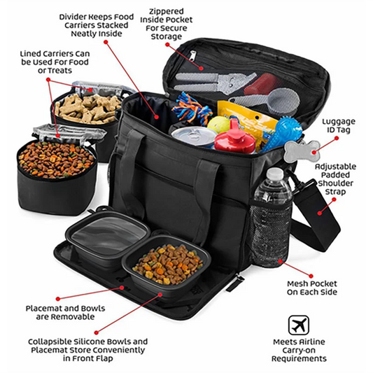 1pcs Outdoor Dog Travel Bag Pet Travel Set Organizer Multi-functional dog training bag dog cat training accessories