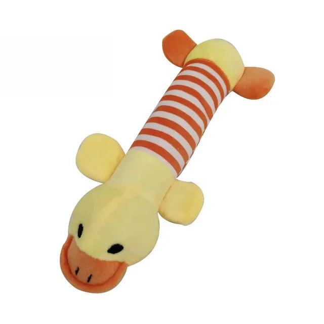 Pet Dog Cat Toy Teddy Blonde Sound Cute Funny Fleece Durability Chew Molar Toy Teething and Bite Resistant Products