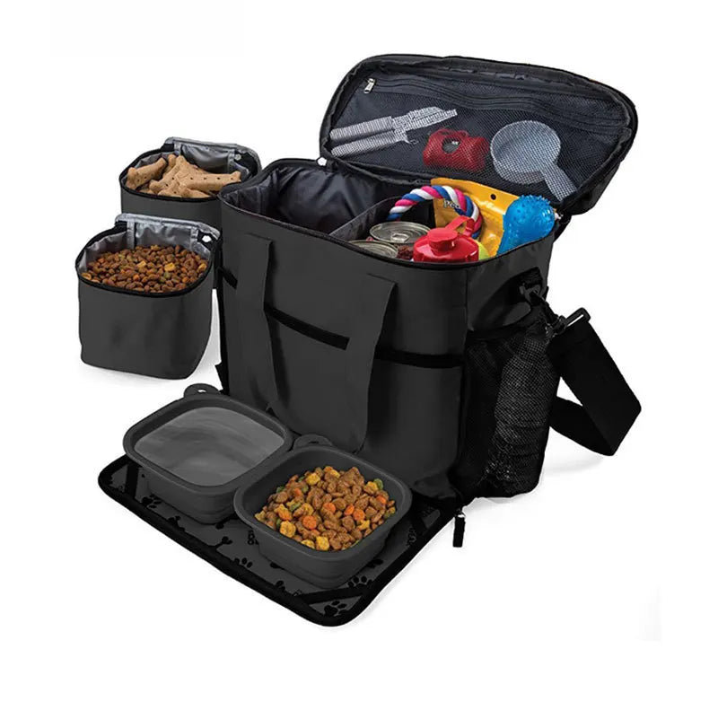 Cross-border Dog Bag Pet Travel Box Portable Food Storage Bucket Outdoor Cat and Dog Supplies Can Be Stored Bag Snack Bag