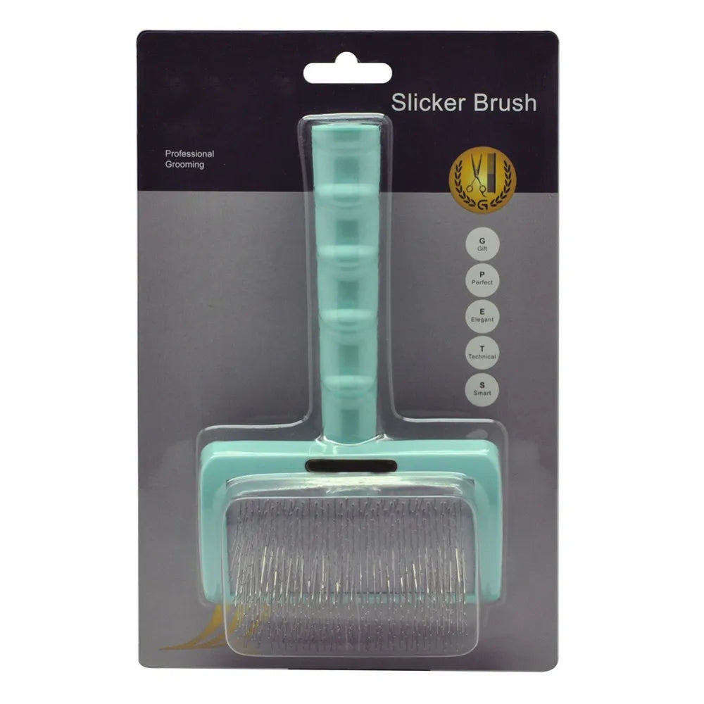 Long Pin Dog Slicker Brush Pet Brush for Long Haired Dogs Poodles Doodles Golden Doodle Brush for Grooming Removes Loose Fur