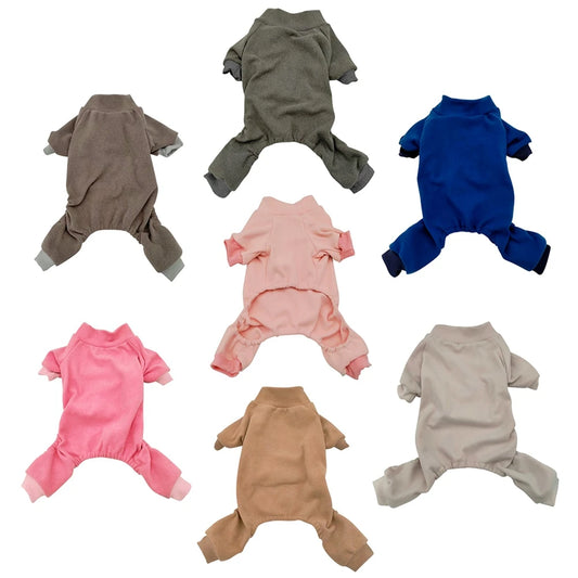 Dog Cat Jumpsuit Pajama Winter Dog Clothes Pet Puppy Tracksuit Cat Puppy Chihuahua Pomeranian Nightshirt Pants