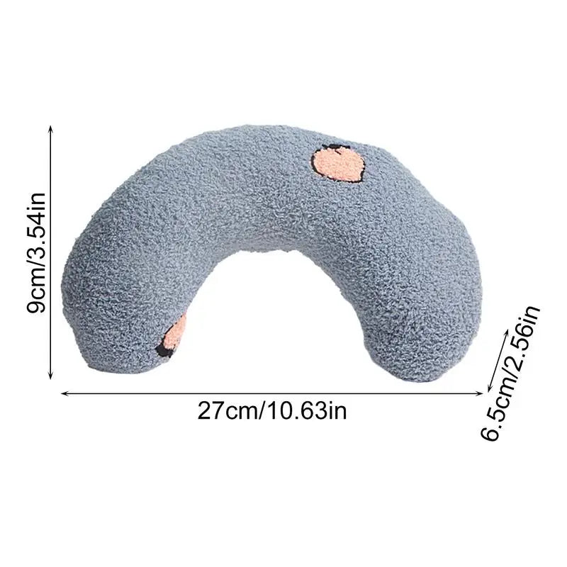 Cat Calming Pillow Cute Pet Pillow Soft U Shaped Cat Pillow Skin-Friendly Elastic Cushion Pet Accessories For Dogs Puppies
