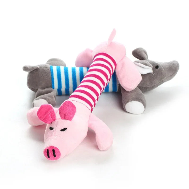 Pet Dog Cat Toy Teddy Blonde Sound Cute Funny Fleece Durability Chew Molar Toy Teething and Bite Resistant Products