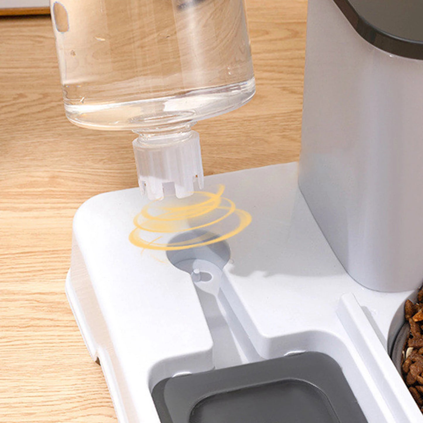 Automatic Feeder Cat Bowl Pets Water Dispenser Large Capacity Dogs Drinking Feeder 2 In 1 Non-Slip Pet Bowl Pet Feeding Supplies