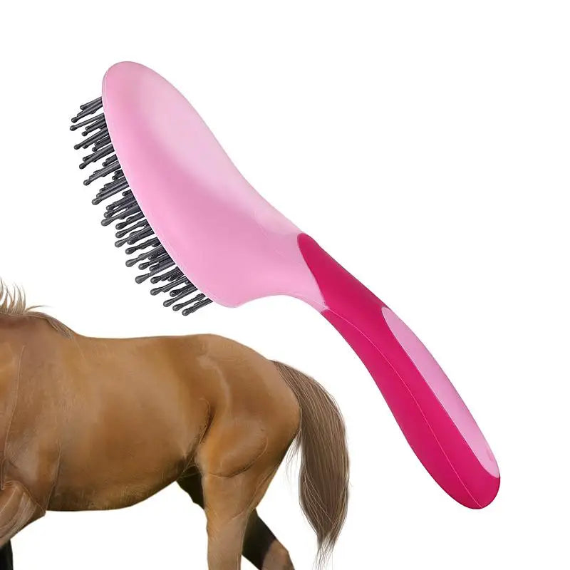 Horse Hair Comb Multipurpose Cleaning Massage Comfortable Horse Grooming Brush for Cats Dogs Long Haired Pets Horse Massage Comb