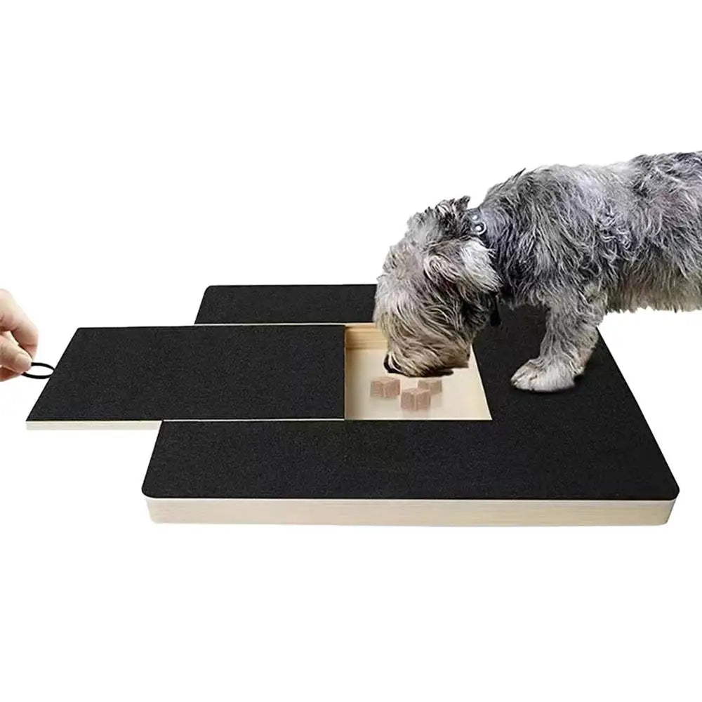 Wood Dog Nail Scratchboard Adjustable Drawer Type Scratching Board For Nail Trimming Comfortable Self Scratcher Grinde Toy