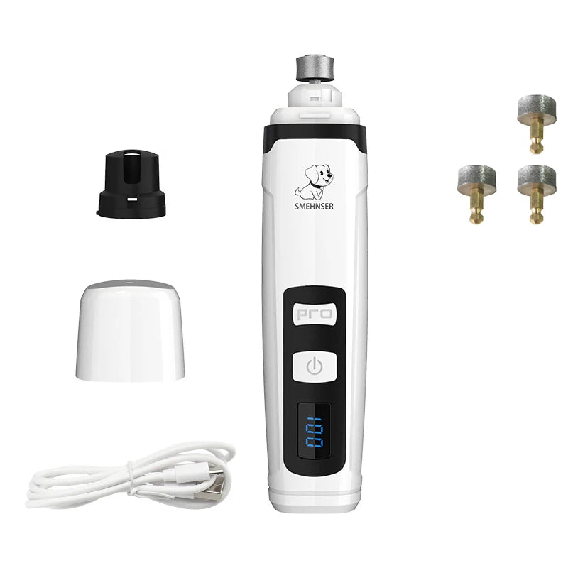 Rechargeable Electric Dog Nail Clippers, Quiet USB Charging, Cat Paws, Nail Grooming, Nail Grinder, Trimmer, Pet Tools