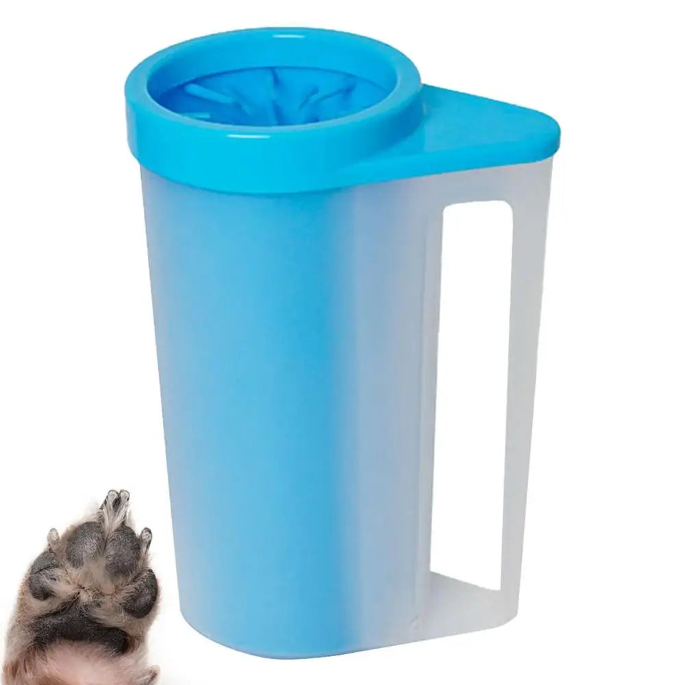 Dog Paw Cleaner Silicone Dog Paw Cleaner Cup With Cleaning Brush Portable Detachable Pet Cleaning Brush Cup Pet Food Cleaning