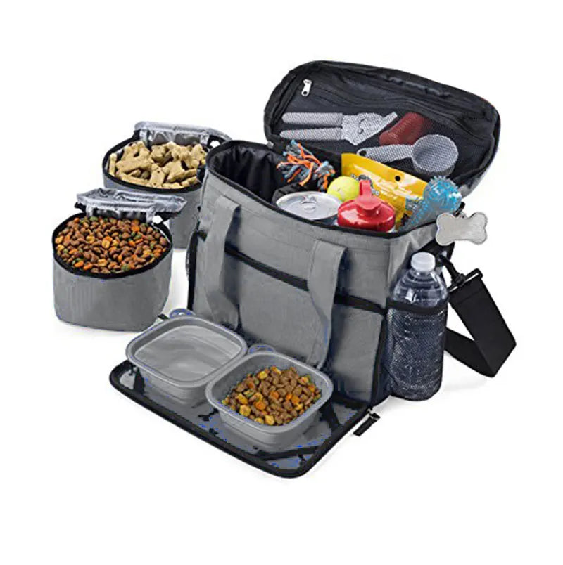 Cross-border Dog Bag Pet Travel Box Portable Food Storage Bucket Outdoor Cat and Dog Supplies Can Be Stored Bag Snack Bag