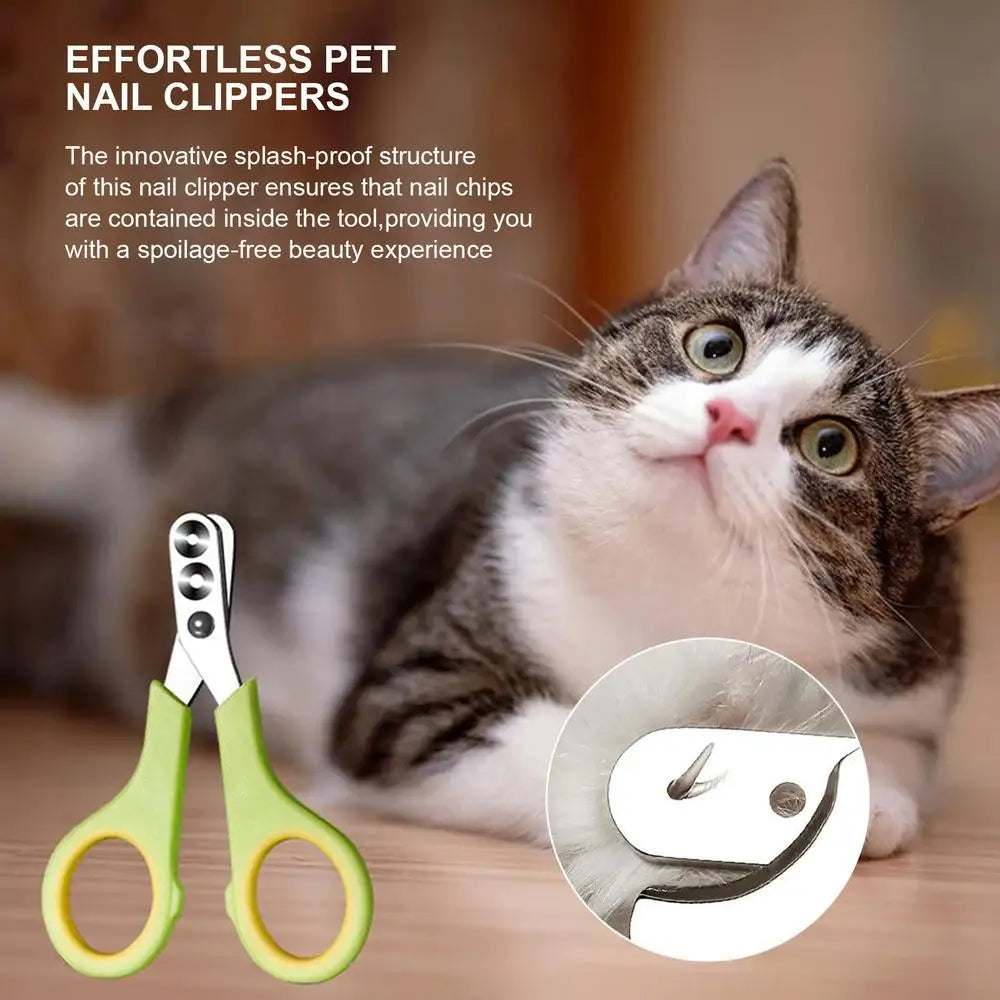 Professional Cat Nail Clippers for Small Cat Dog Stainless Steel Puppy Claws Cutter Pet Nail Grooming Clippers Trimmer