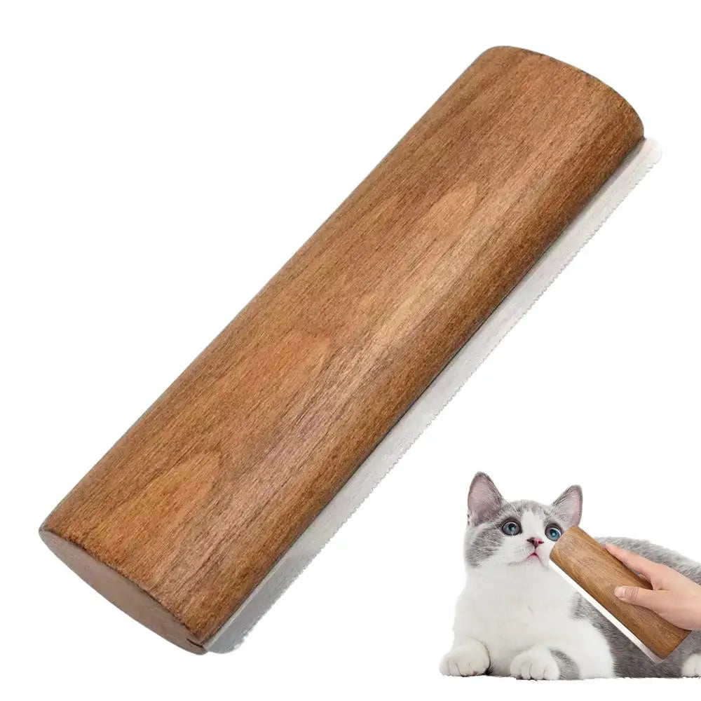 Dog Hair Remover Brush Wooden Handle Dog & Cat Brush Cat & Dog Grooming Slicker Brush for Pets Grooming Brushes for Long Short