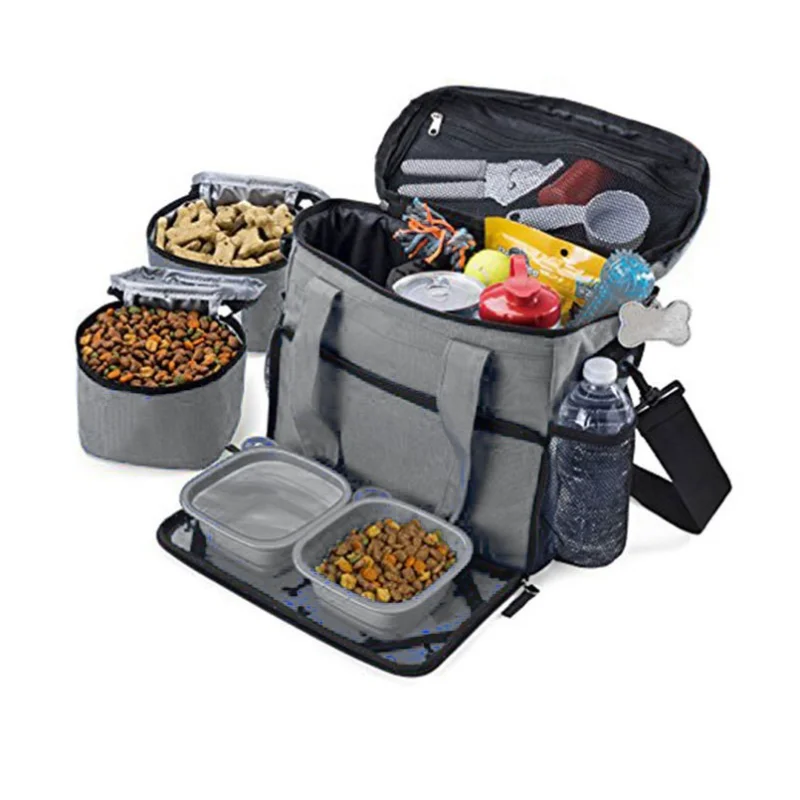Cross-border Dog Bag Pet Travel Box Portable Food Storage Bucket Outdoor Cat and Dog Supplies Can Be Stored Bag Snack Bag