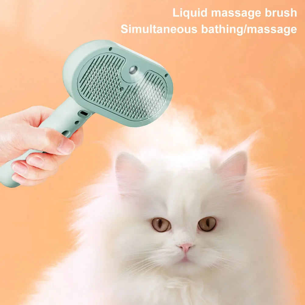 3 in 1 Cat Steam Brush Pet Spray Hair Removal Comb Cat Hair Brush Dog Brush for Shedding & Grooming for Cats Dogs Small Animals