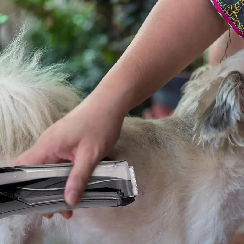 Dog Shaver Clipper 3-speed Cordless Pet Hair Clipper With Suction USB Vacuum Electric Dog Hair Trimmer Low Noise 1500mAh USB