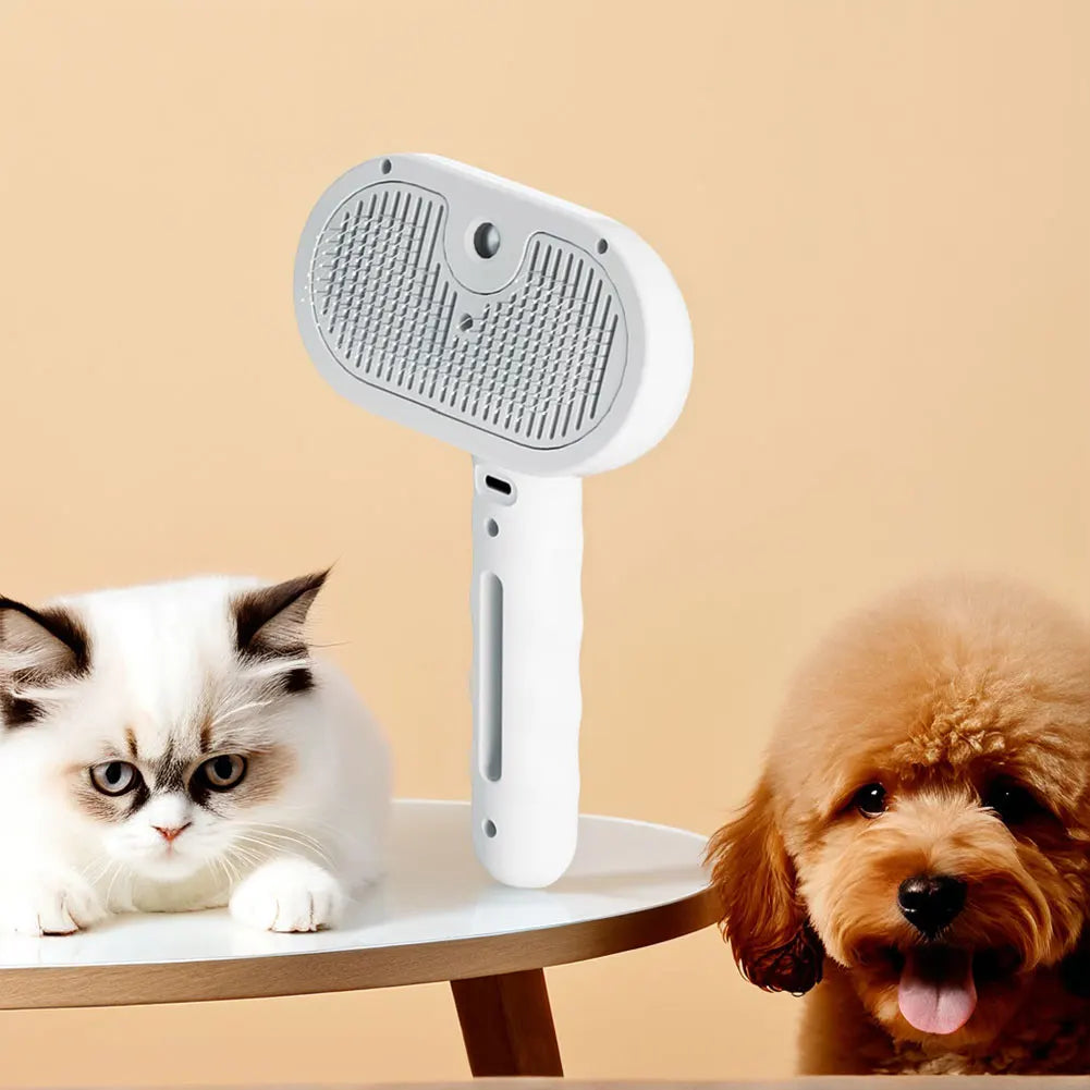 3 in 1 Cat Steam Brush Pet Spray Hair Removal Comb Cat Hair Brush Dog Brush for Shedding & Grooming for Cats Dogs Small Animals