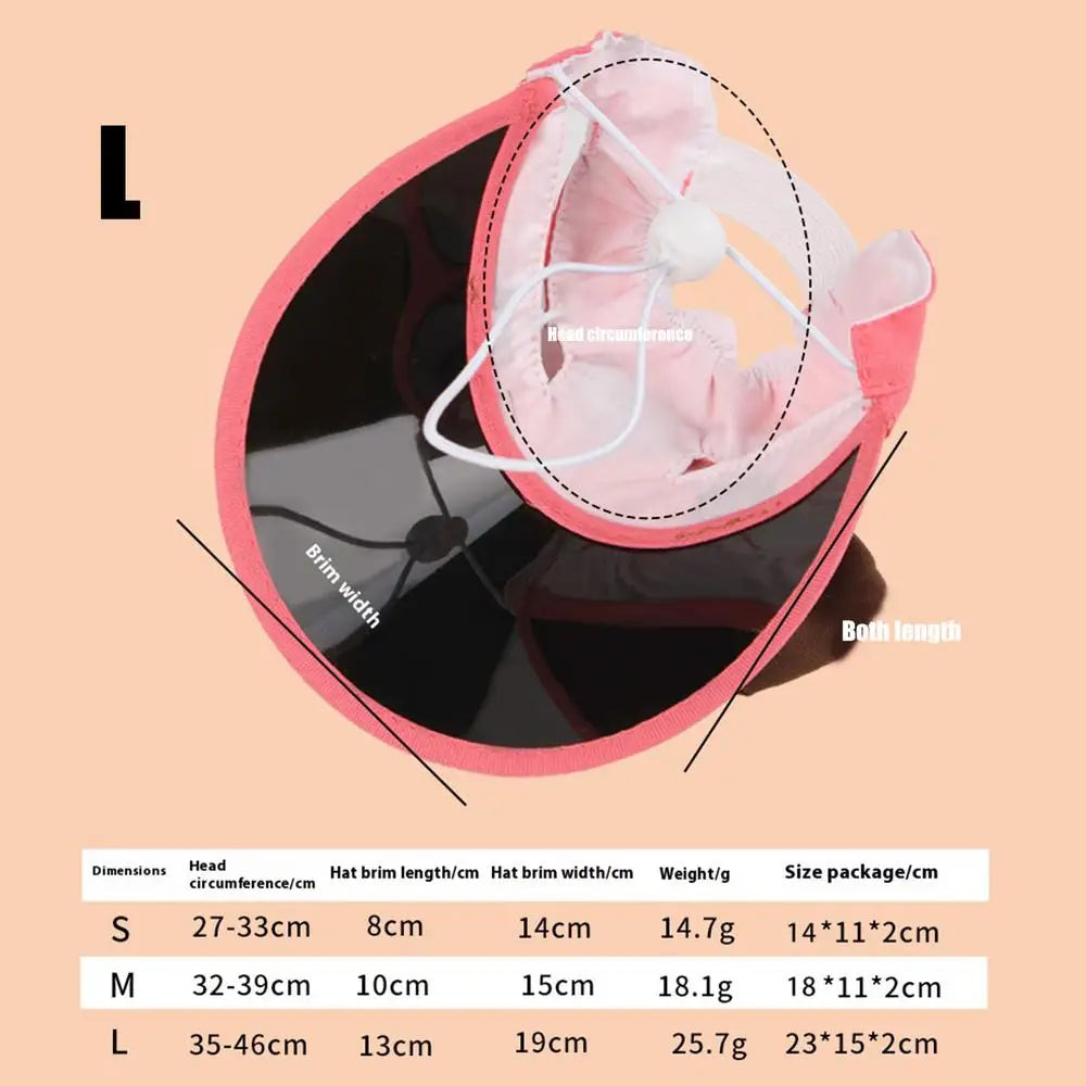 Dog Sun Visor Hat Kitten Outdoor Caps Pet Sun Protection Caps Adjustable Travel Sport Hat Visor Sunbonnet Outfit For Small Puppy