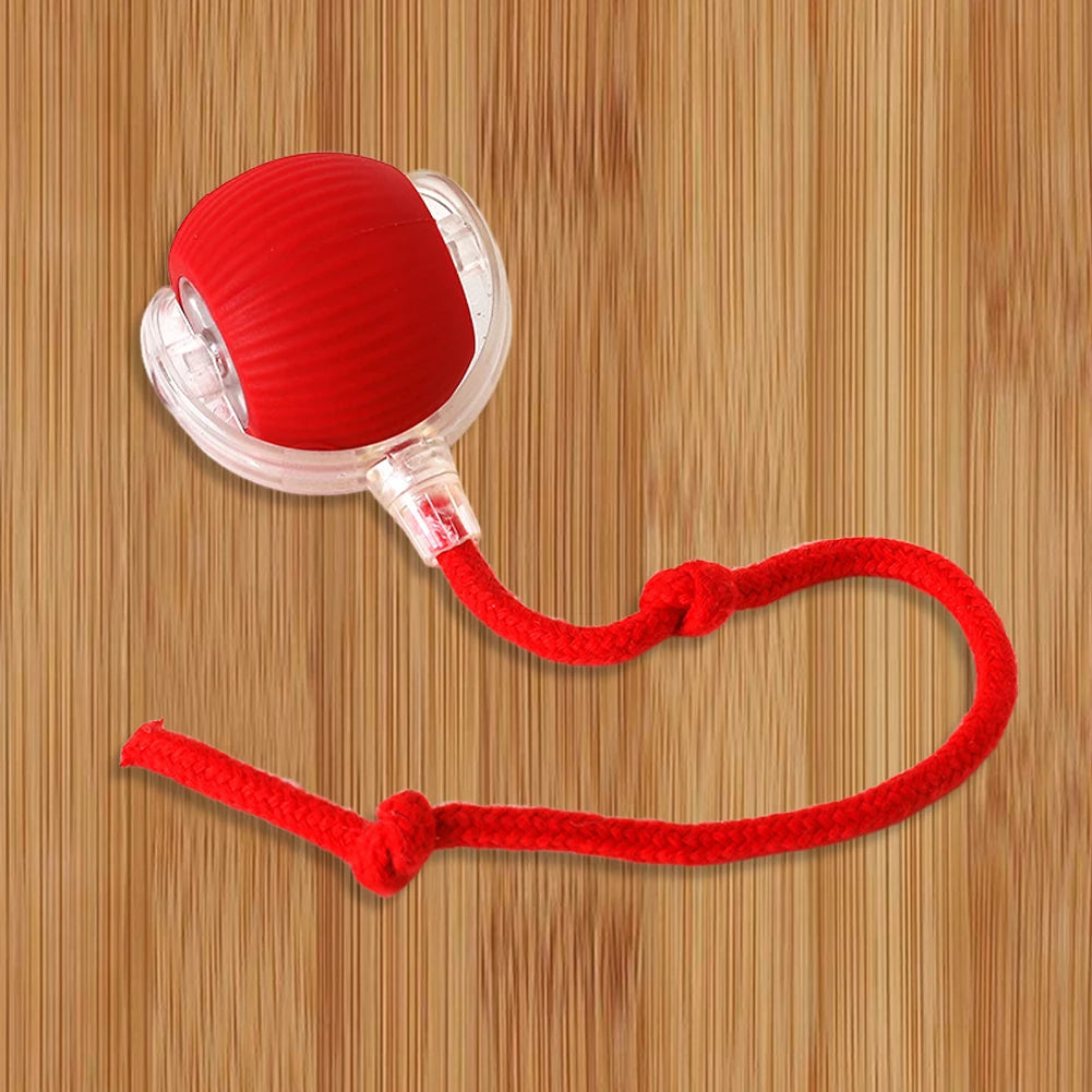 1/2PCS Cat Interactive Ball Toy Automatic Rolling Ball Faux Tail Rechargeable Smart Pet Electric Dog Cat Training Imitate Mouse