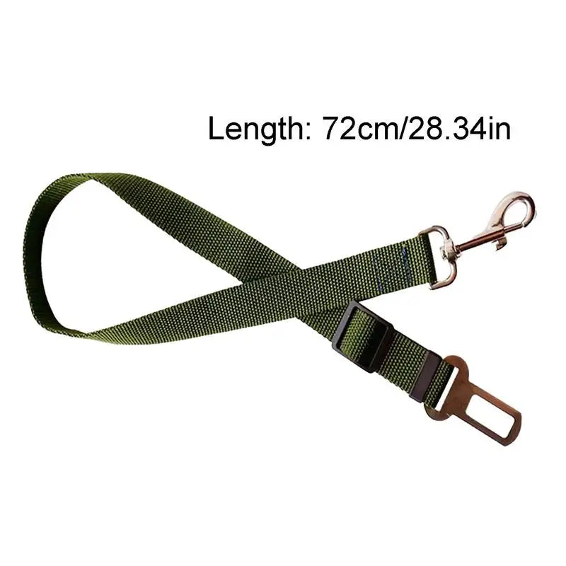 Dog Auto Car Safety Belts Pet Car Harness Adjustable Strap Buckle Clip Seatbelt Easy Control Vehicle Seat Belt Attachment
