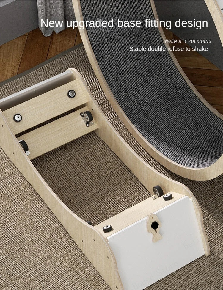 Cat Treadmill Solid Wood Multilayer Cat Training Toy Large Roller Cat Climbing Frame Pet Fitness Furniture Universal for Dogs
