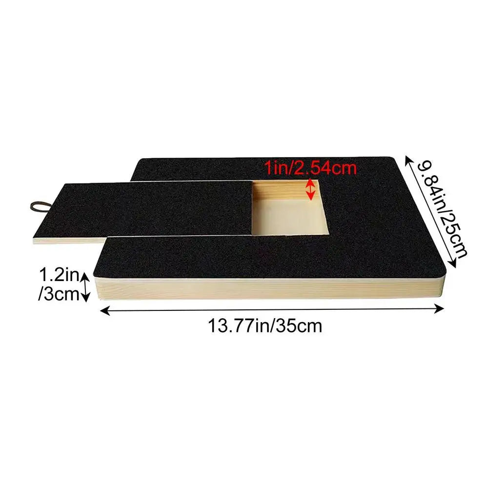 Wood Dog Nail Scratchboard Adjustable Drawer Type Scratching Board For Nail Trimming Comfortable Self Scratcher Grinde Toy